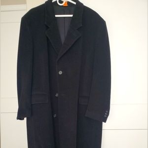 Men's full length wool coat
